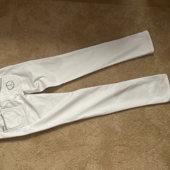 Guess premium daredevil skinny jeans size 27 WHITE - Picture 10 of 14